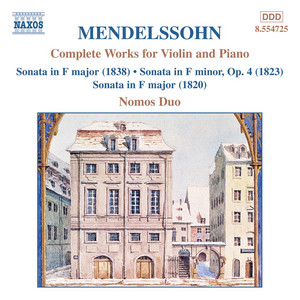 Complete Works for Violin and Piano (Nomos Duo) cover