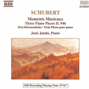 Moments Musicaux / Three Piano Pieces, D. 946 cover