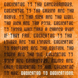 Dedicated To Dedications