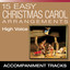 15 Easy Christmas Carol Arrangements, High Voice (Accompaniment Tracks) Albumcover