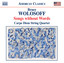 Wolosoff: Songs Without Words Albumcover