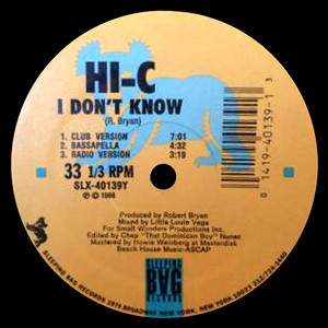 I Dont Know album