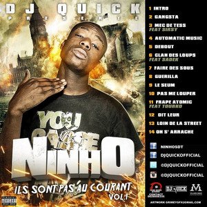 Ils sont pas au courant, vol. 1 (Dj Quick présente Ninho) cover