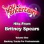 Hits From Britney Spears - Professional Backing Tracks, Vol. 1 Albumcover