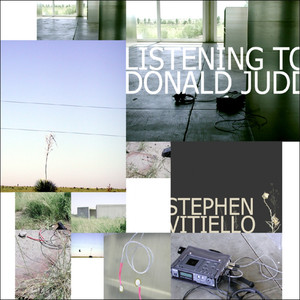 Listening to Donald Judd cover