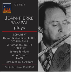 Jean-Pierre Rampal Plays Schubert, Schumann & Debussy (Studio Recordings 1951, 1955 & 1958) album