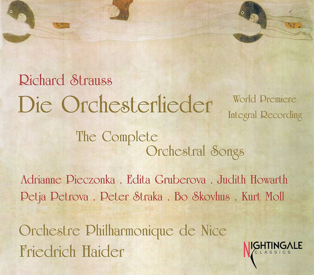 Richard Strauss: Die Orchesterlieder (World Premier Integral Recording) Albumcover