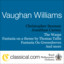 Ralph Vaughan Williams, The Wasps - Aristophanic Suite Albumcover