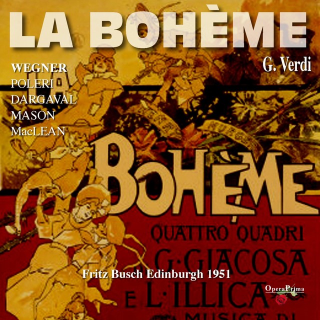Puccini: La bohème (Edinburgh 1951) Albumcover