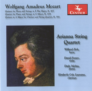 Quintet in A major for Clarinet and Strings, K. 581 cover