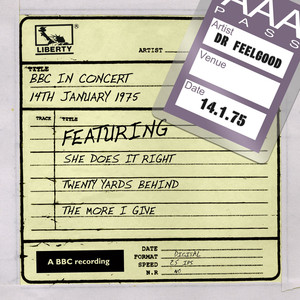 Dr Feelgood - BBC In Concert (14th January 1975) album