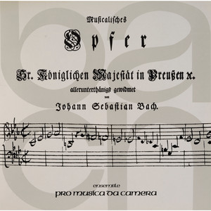 Bach: Musikalisches Opfer, BWV 1079 album
