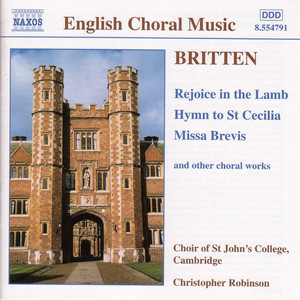 Rejoice in the Lamb / Hymn to St Cecilia / Missa Brevis cover