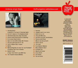 Ambros singt Waits - Nach mir/Hoffnungslos Selbstbewußt album