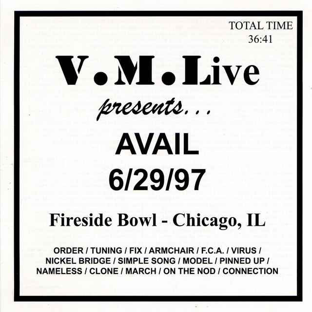 V.m.live Presents Avail 6/29/97 cover