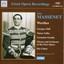 Massenet: Werther (Thill, Vallin) (1931) Albumcover