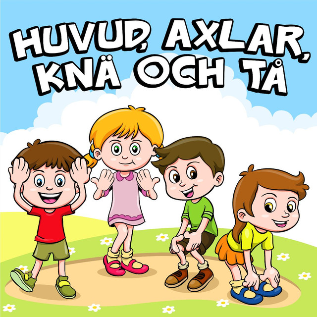 Huvud Axlar Knä Och Tå Text