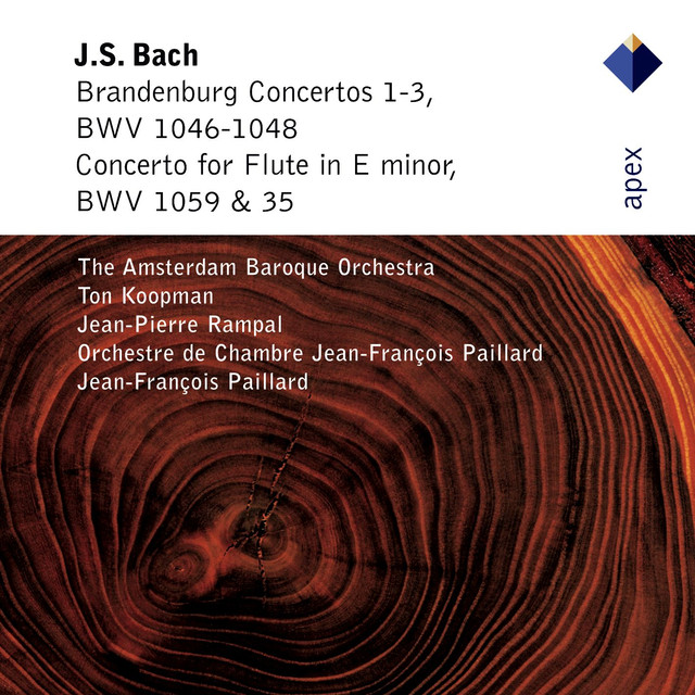 Bach, JS : Brandenburg Concertos Nos 1 - 3 & Flute Concerto (Apex)