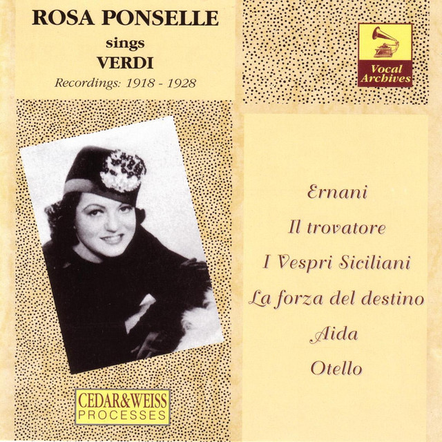 Rosa Ponselle: The Verdi Recordings (1918-1928) cover