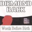 Words Before Birth Albumcover