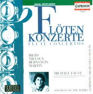 Martin, F.: Ballade for Flute and Orchestra / Nielsen, C.: Flute Concerto / Ibert, J.: Flute Concerto / Bernstein, L.: Halil Albumcover