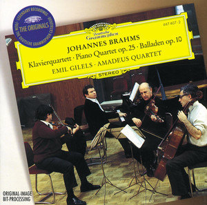 Piano Quartet, op. 25 cover