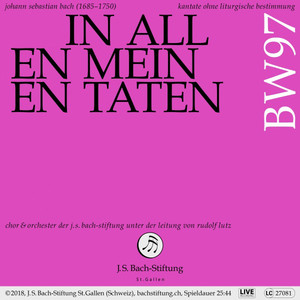 Bachkantate, BWV 97 - In allen meinen Taten album