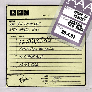 BBC In Concert (29th April 1987) cover