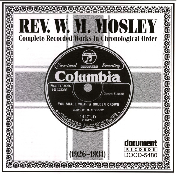 Rev. W.M. Mosley Photo
