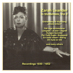 Icons of German Cinema: Zarah Leander in Stockholm, Vol. 2 (1930-1952) album
