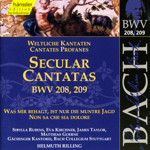 Secular Cantatas BWV 208, 209 cover