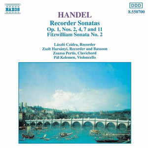 Recorder Sonatas, op. 1 nos. 1, 2, 4, 7 and 11 cover