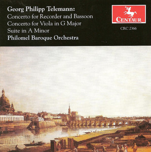 Telemann, G.P.: Double Concerto for Recorder and Bassoon, Twv 52:F1 / Viola Concerto, Twv 51:G9 album