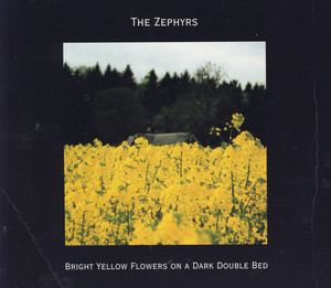 Bright Yellow Flowers on a Dark Double Bed cover