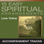15 Easy Spiritual Arrangements, Low Voice (Accompaniment Tracks) Albumcover