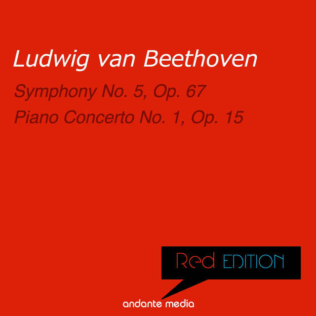 Red Edition - Beethoven: Symphony No. 5, Op. 67 & Piano Concerto No. 1, Op. 15 Albumcover