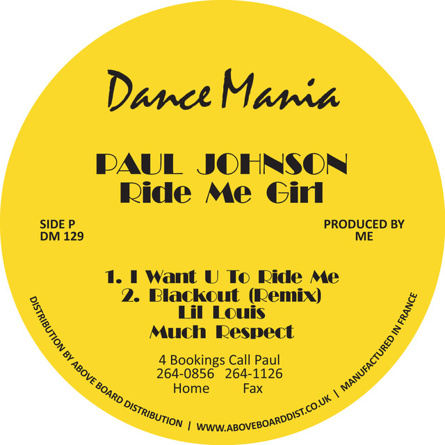 I want you to ride me - Paul Johnson