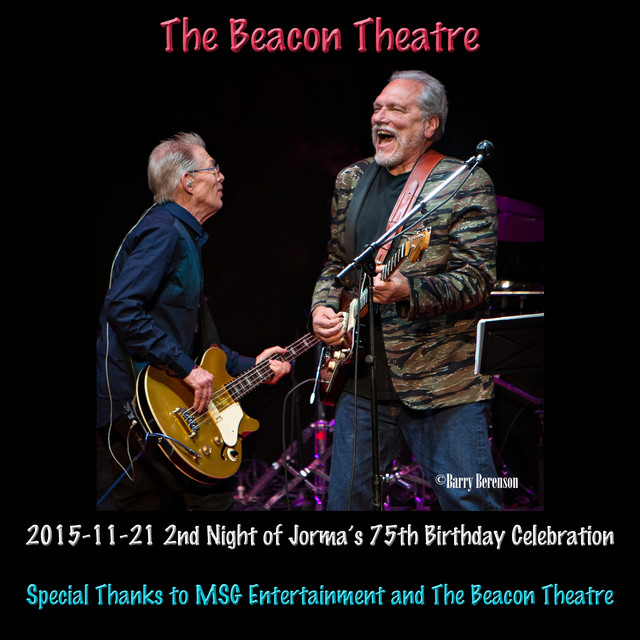 2015-11-21 Beacon Theatre, New York, Ny cover