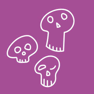 With Skulls Drawn On It!