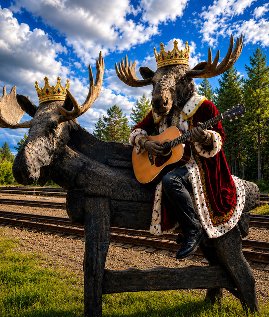 Moose On The Roof