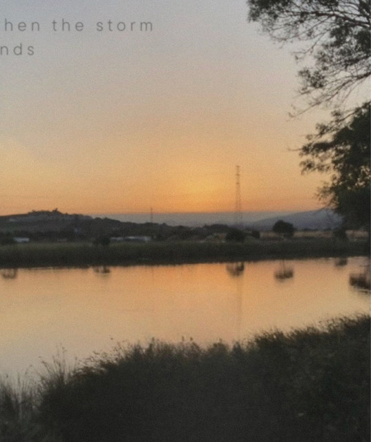drive by sunset