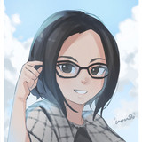 Girl in the mirror profile