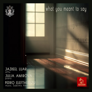 what you meant to say by Sublimis Amoris, Julia Amirova, Jazreel Luar