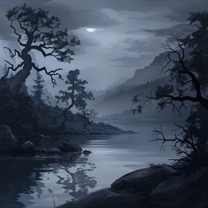 Soothing Grey Noise Echoes at Dusk