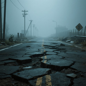 on a broken road by SUCI MIRANDA GUNAWAN
