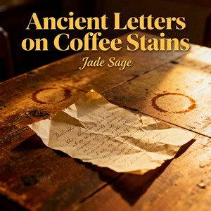 Ancient letters on coffee stains by JADE SAGE