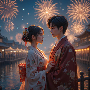 君と見た花火 The Fireworks We Saw by farbug universe