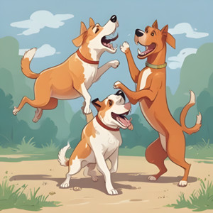 CAPTUNE - Cute dogs are playing happily