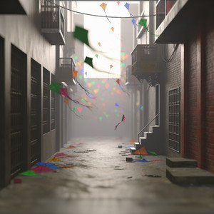 The alley of lost kites by Thread
