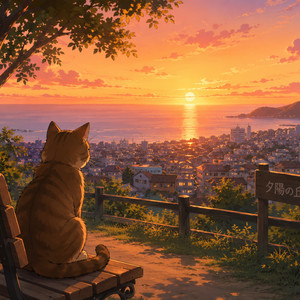 夕焼けの帰り道 by rew